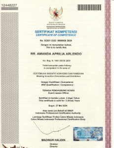 Sertifikat Kompetensi Amanda