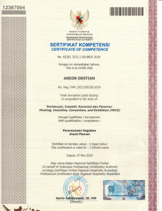 Sertifikat Kompetensi Andin